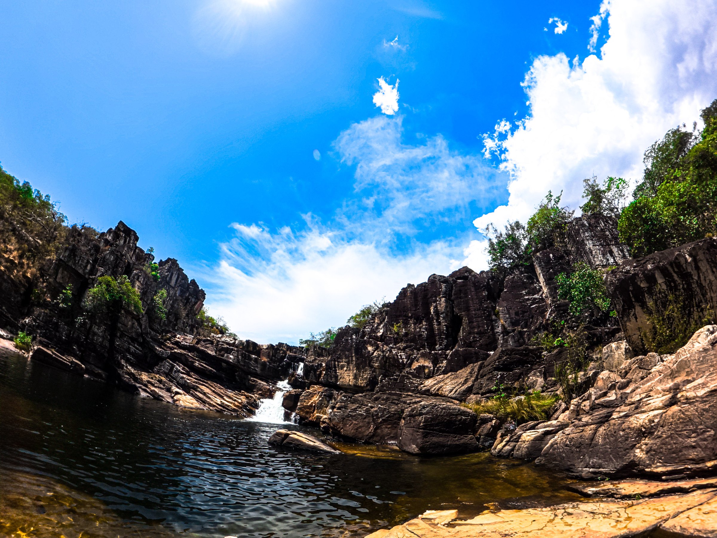 Cânion e Céu, fotografia fine art de Marcello Martins em Chapada dos Veadeiros, Brasil